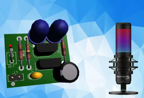 دانلود پروژه آشکار ساز صدا با میکروفون خازنی مخصوص آمپلی فایر + PCB