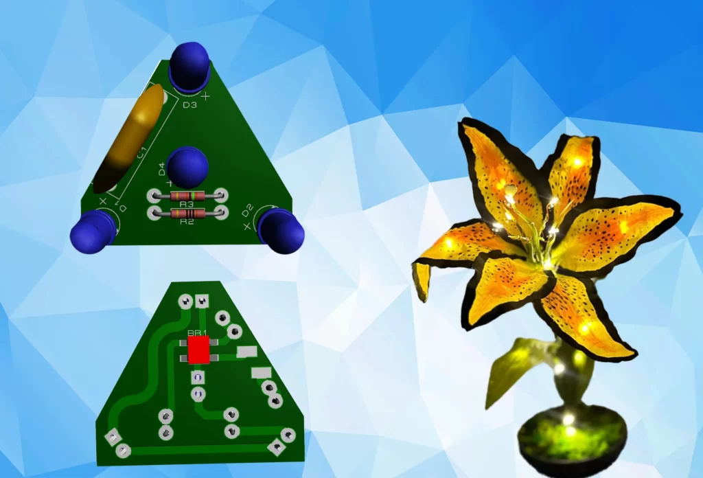 دانلود پروژه نور درمانی با لامپ شب خواب + مدار + PCB