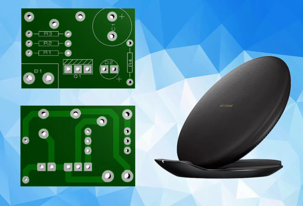 دانلود مدار انتقال ولتاژ بی سیم برای گوشی و خودرو + PCB