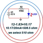 فرم محاسبه مقاومت led