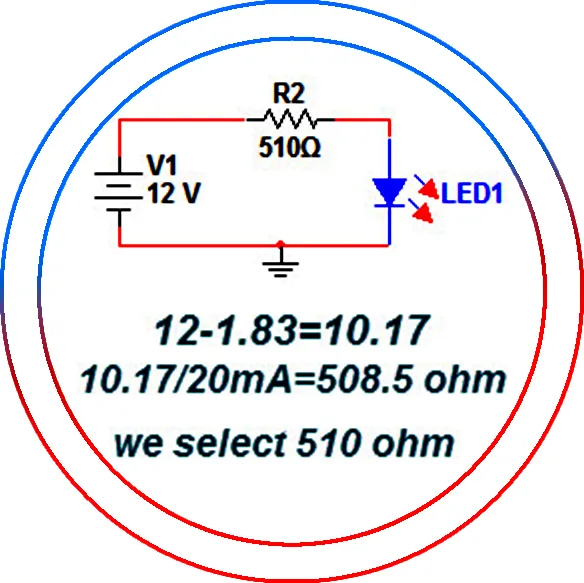 فرم محاسبه مقاومت led